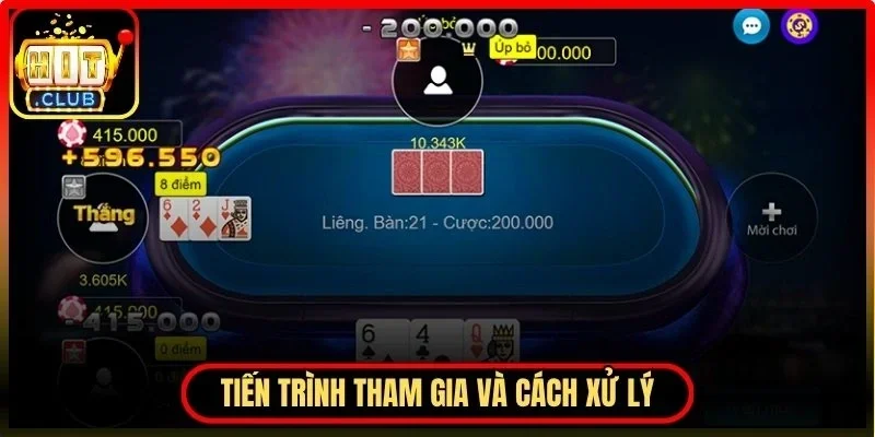 Bài Liêng Hitclub - Chi Tiết Cách Chơi Và Chiến Thuật Hay 4 Hitclub Tiến trình tham gia và cách xử lý từng vòng cược