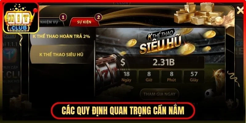 Khuyến Mãi Hitclub Mang Đến Ưu Đãi Hấp Dẫn Mỗi Ngày 3 Hitclub Các quy định quan trọng cần nắm khi tham gia khuyến mãi